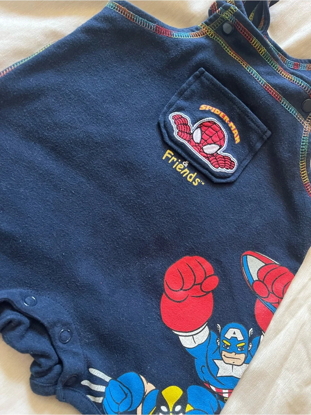 Vintage Spider-Man and Friends Romper